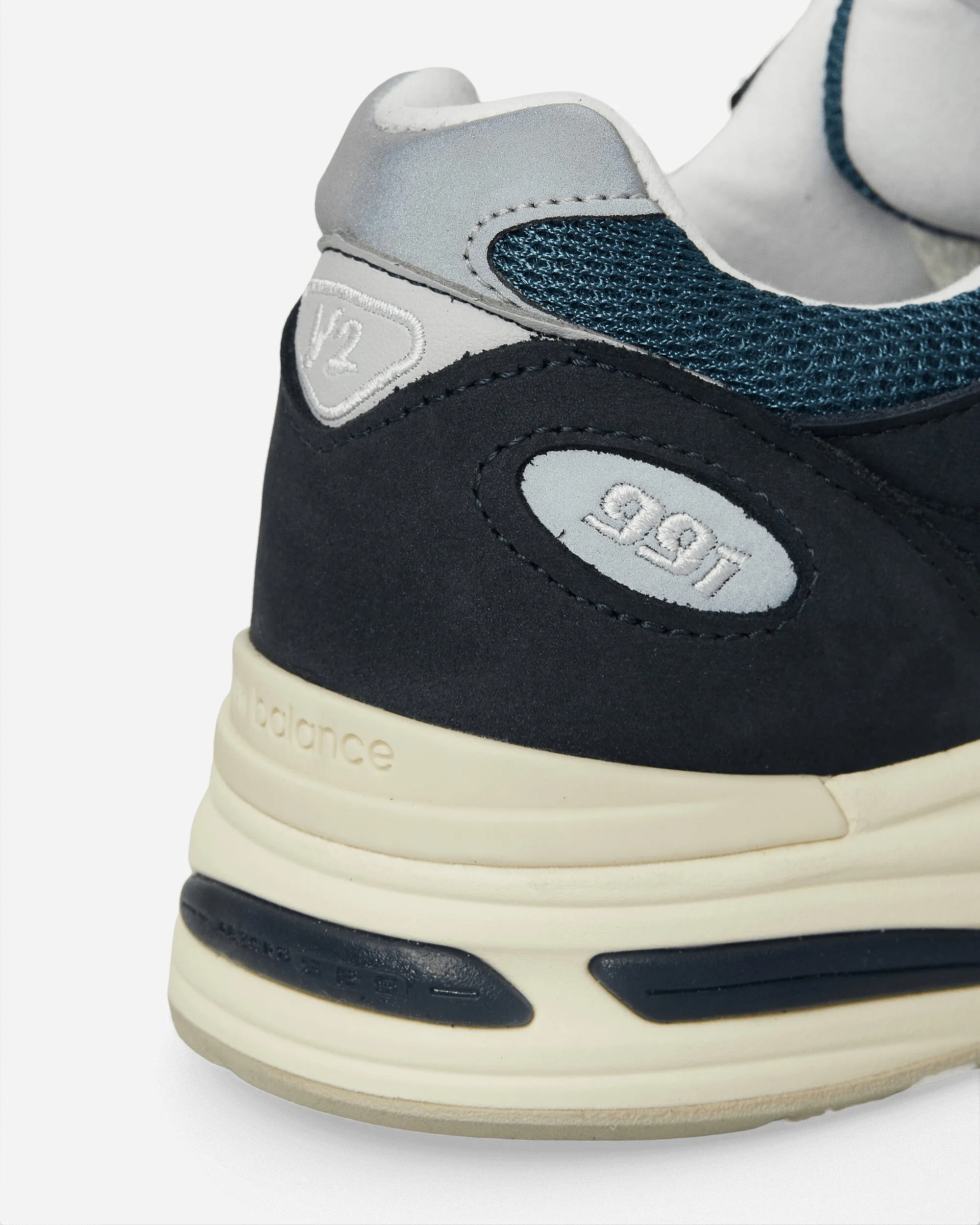 Hergestellt in UK 991v2 Sneakers Totale Finsternis / Indisches Krickenteal / Hafennebel