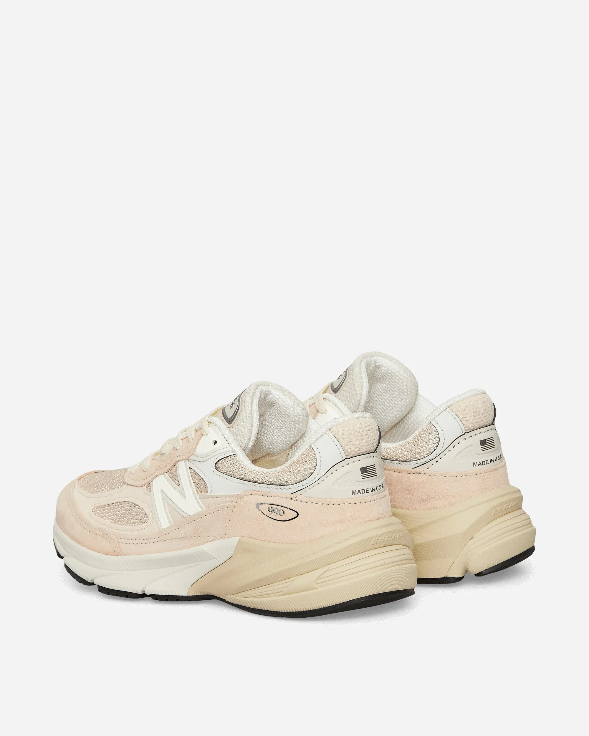 In den USA hergestellte 990v6 Sneakers in Vintage Rose / Meersalz