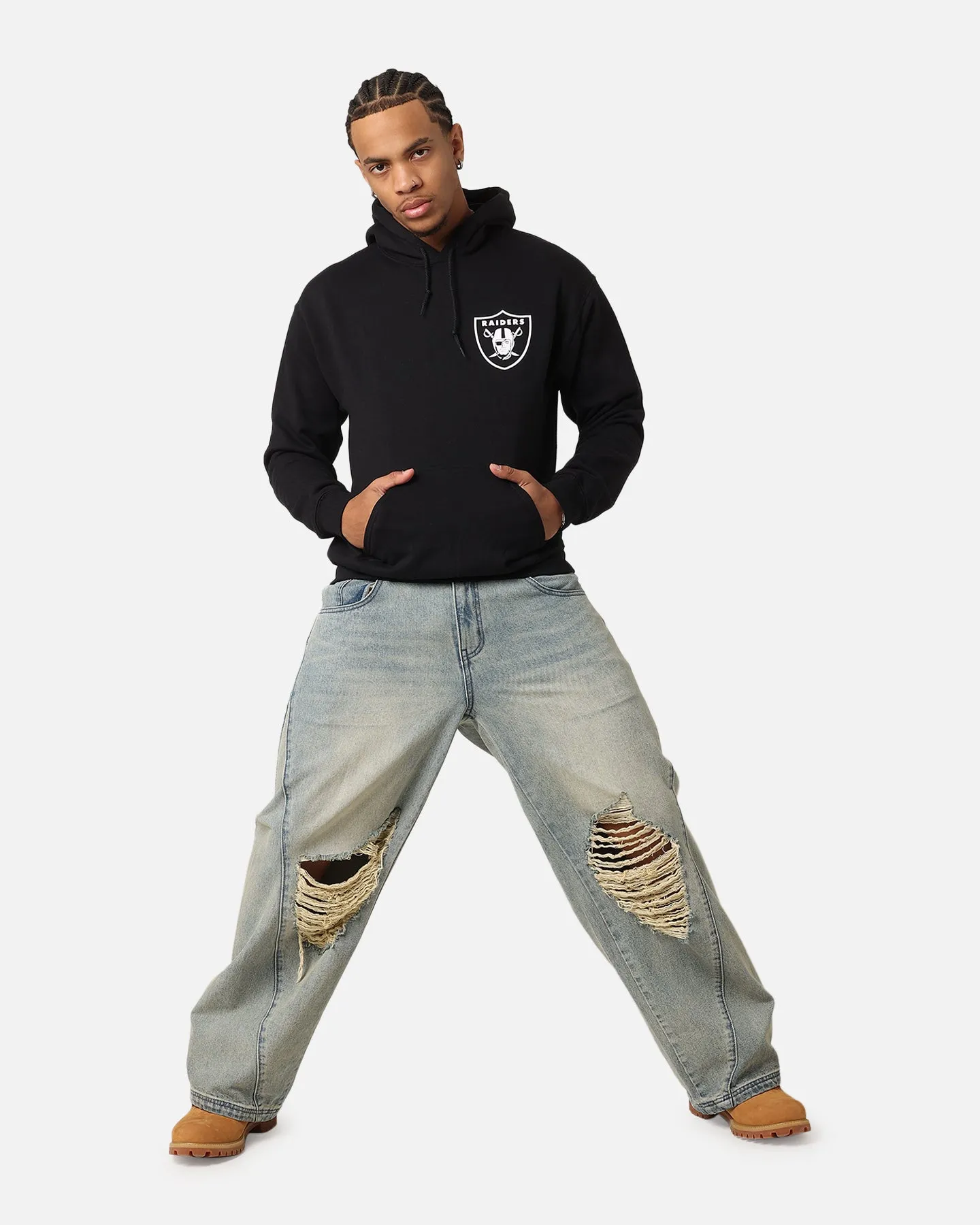 Majestic Athletic Las Vegas Raiders Doyers Brust Hoodie Schwarz