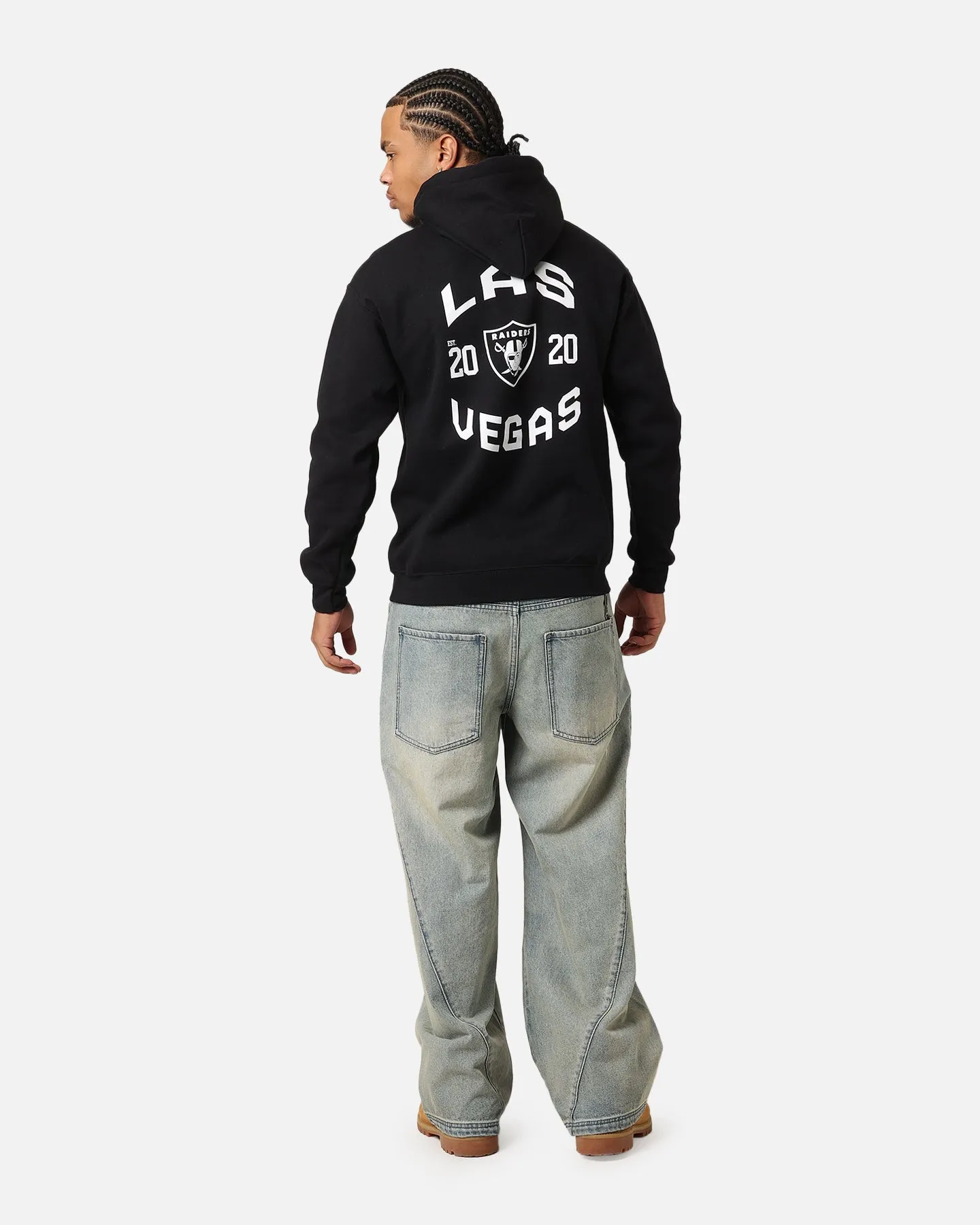 Majestic Athletic Las Vegas Raiders Doyers Brust Hoodie Schwarz