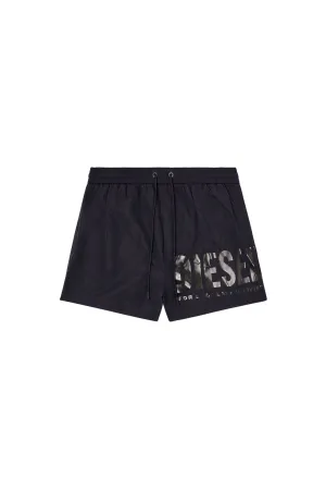 Mario-34-D-Core Badeshorts mit Logo-Print Schwarz