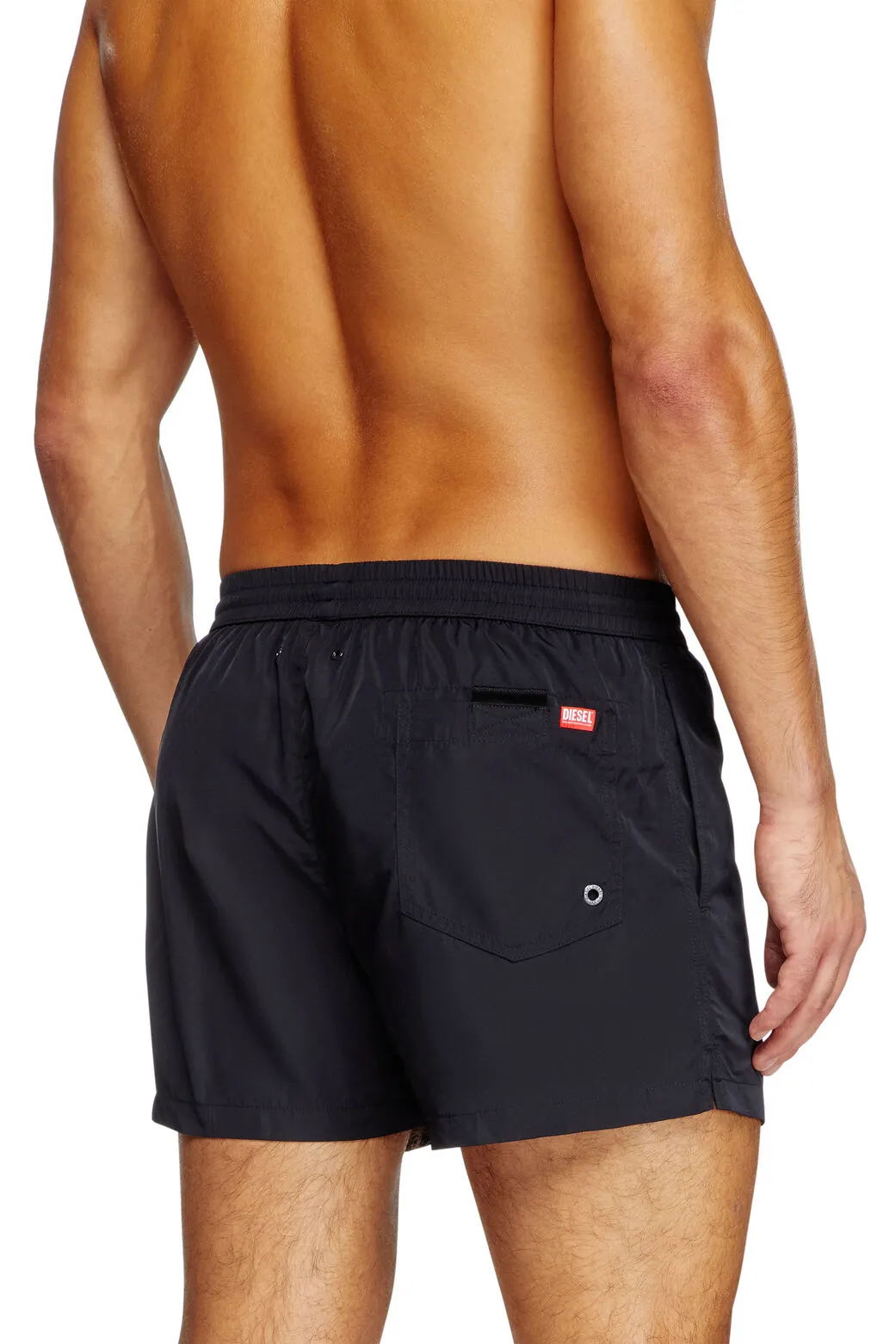 Mario-34-D-Core Badeshorts mit Logo-Print Schwarz
