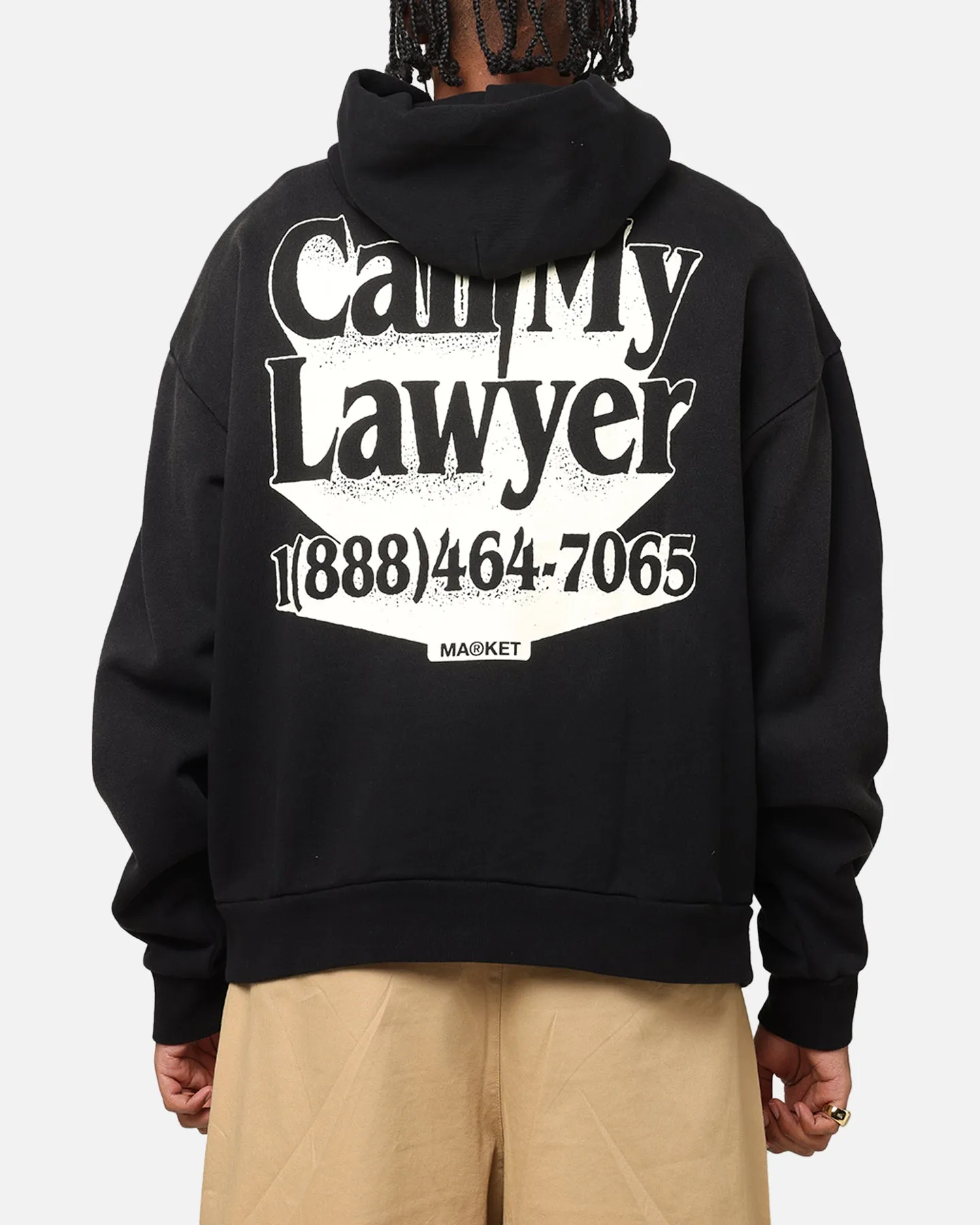 Market Call Mein Anwalt 3D Kapuzenpullover Schwarz