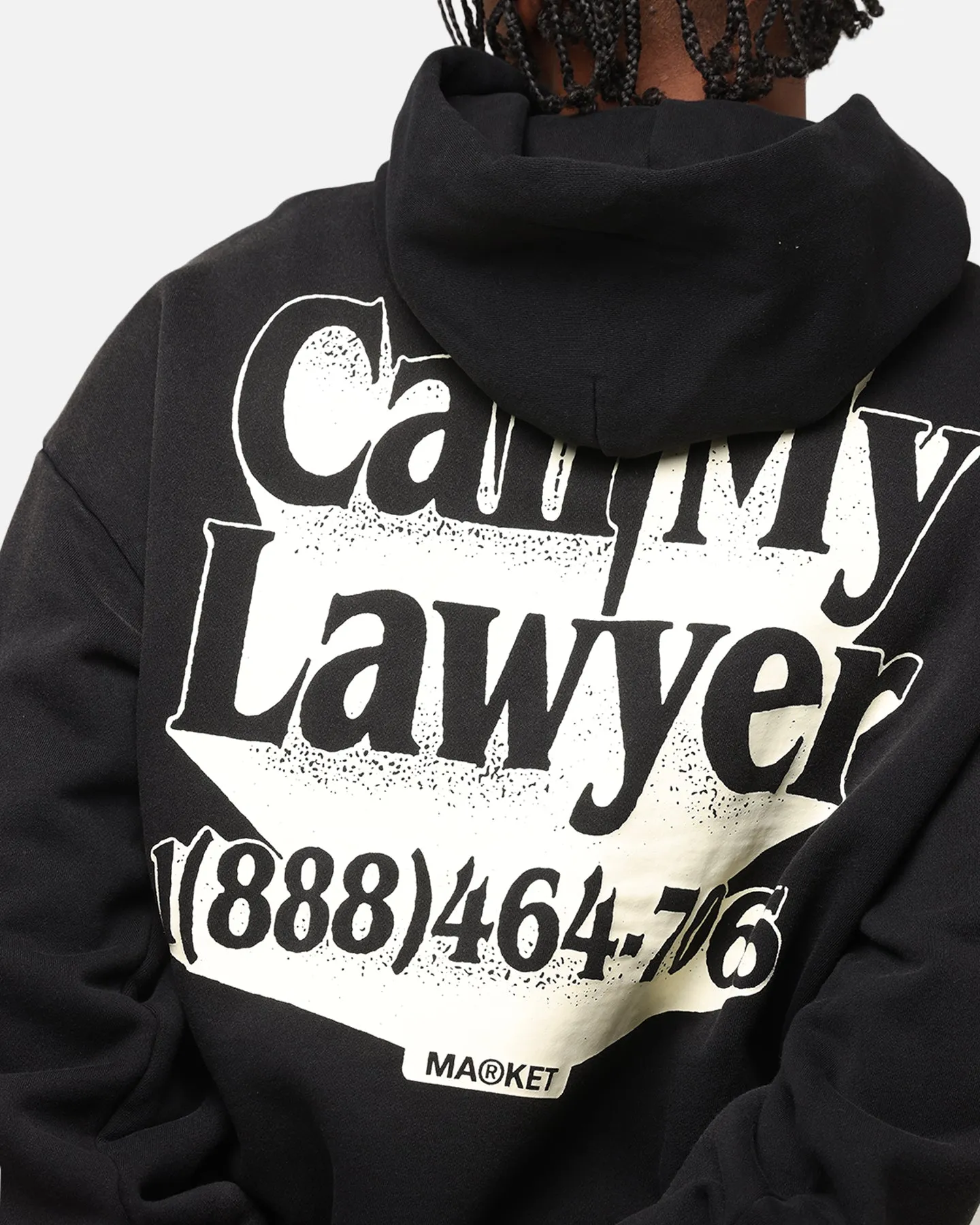 Market Call Mein Anwalt 3D Kapuzenpullover Schwarz