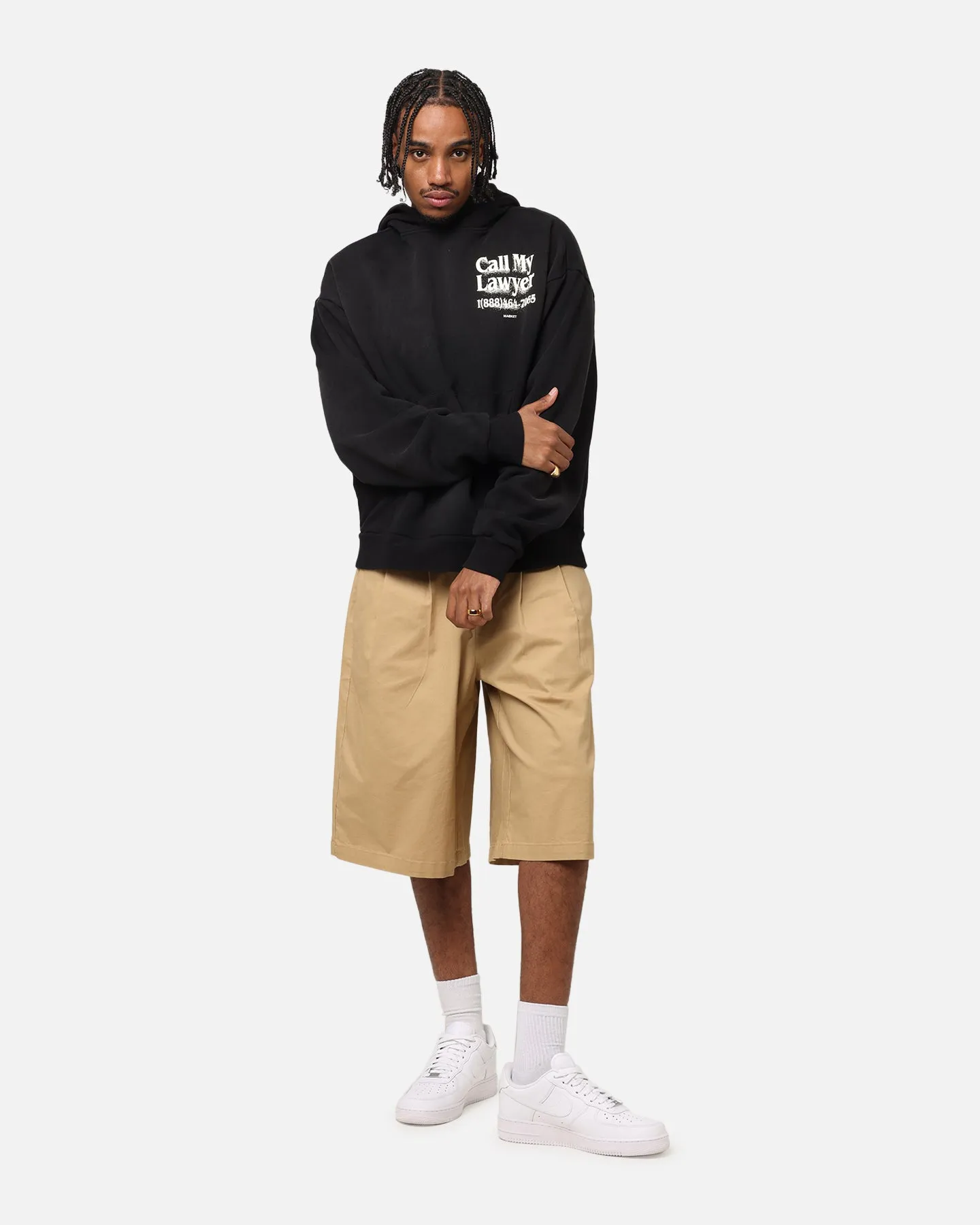 Market Call Mein Anwalt 3D Kapuzenpullover Schwarz