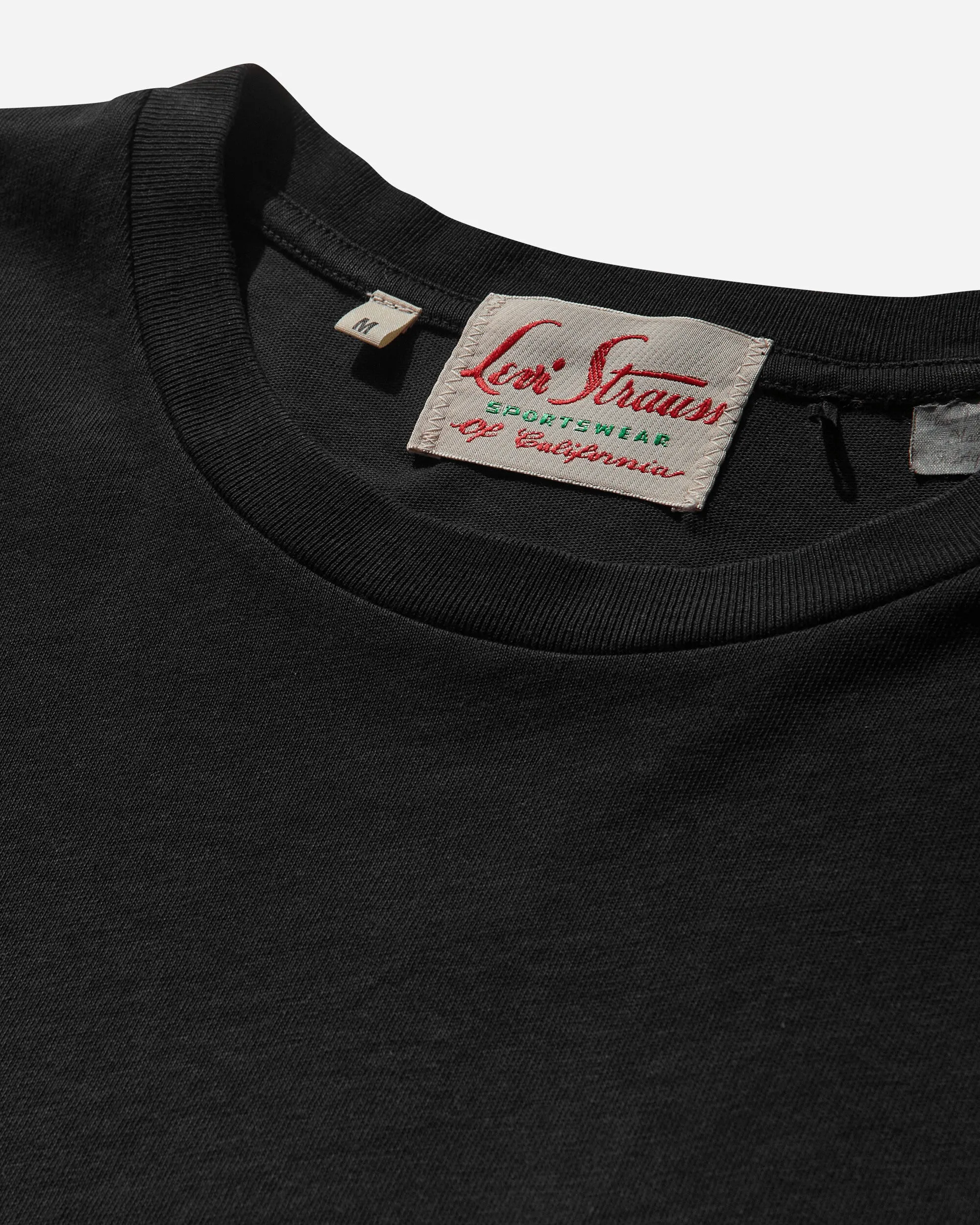 Herren-Sportshirt im Stil der 1950er Jahre Schwarz