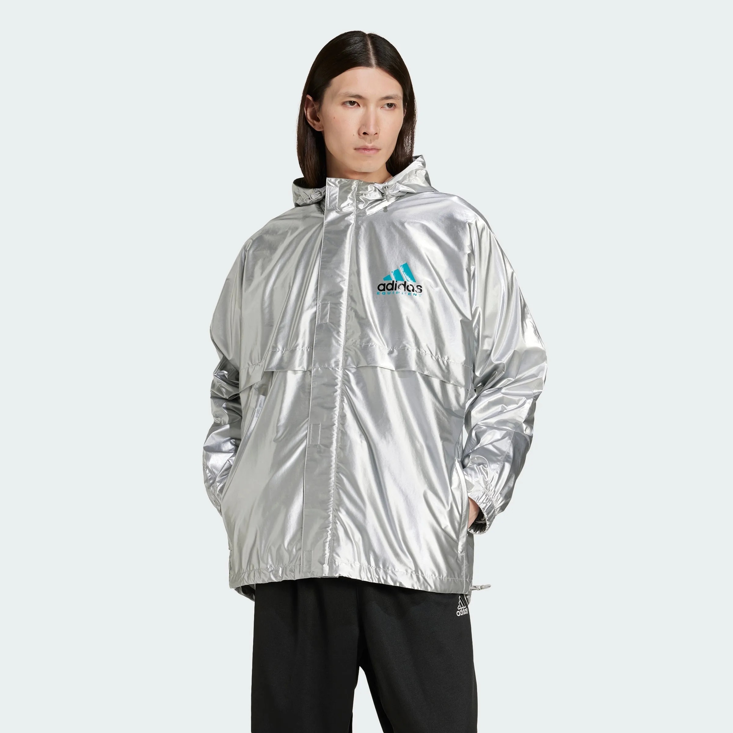 Herren adidas Equipment Metallisch Windjacke