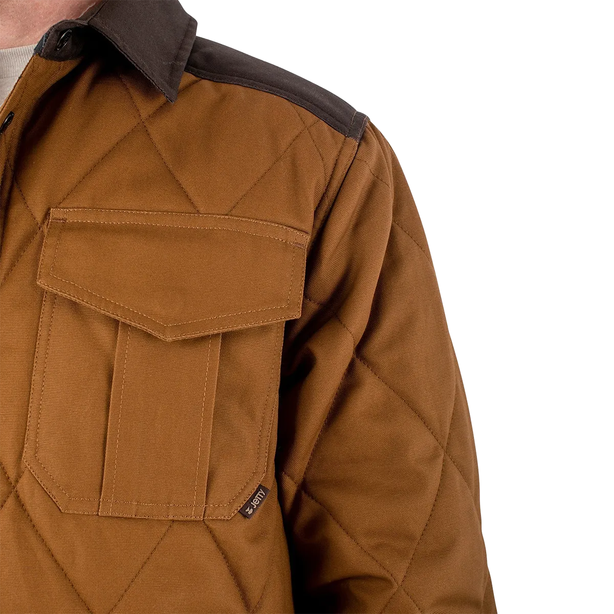 Herren Steppjacke aus Hartriegelstoff
