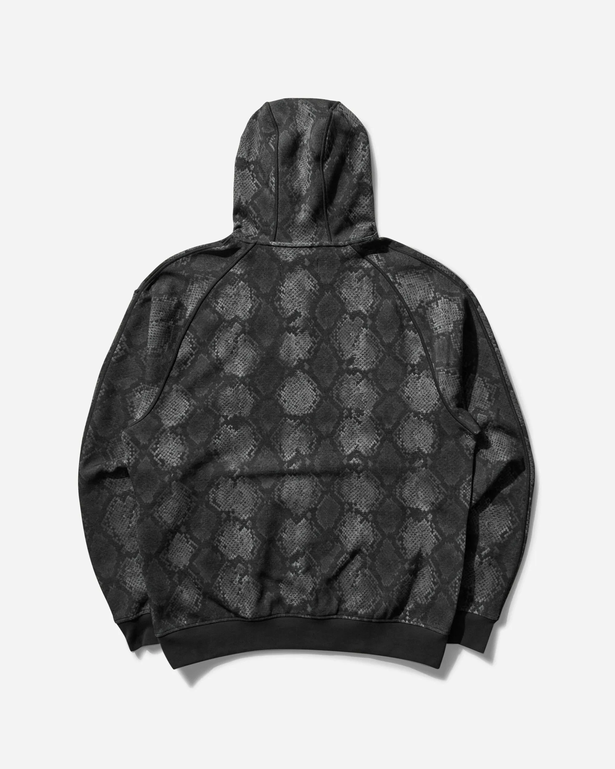 Herren Dri-FIT Kapuzenpullover mit Druck Schwarz
