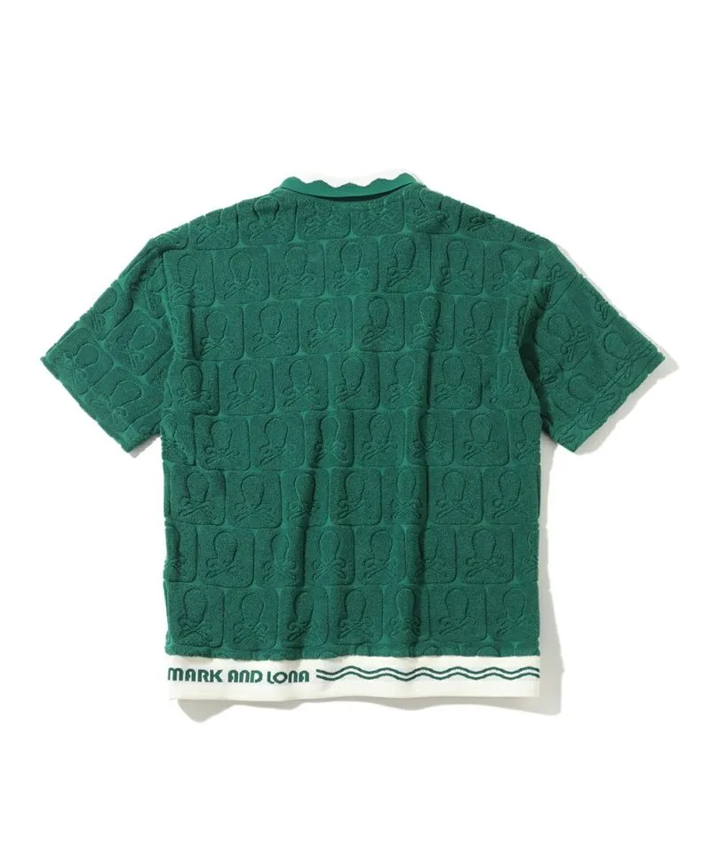Herren Fader Pile Polo Grün