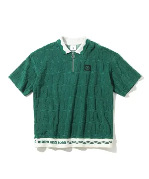 Herren Fader Pile Polo Grün