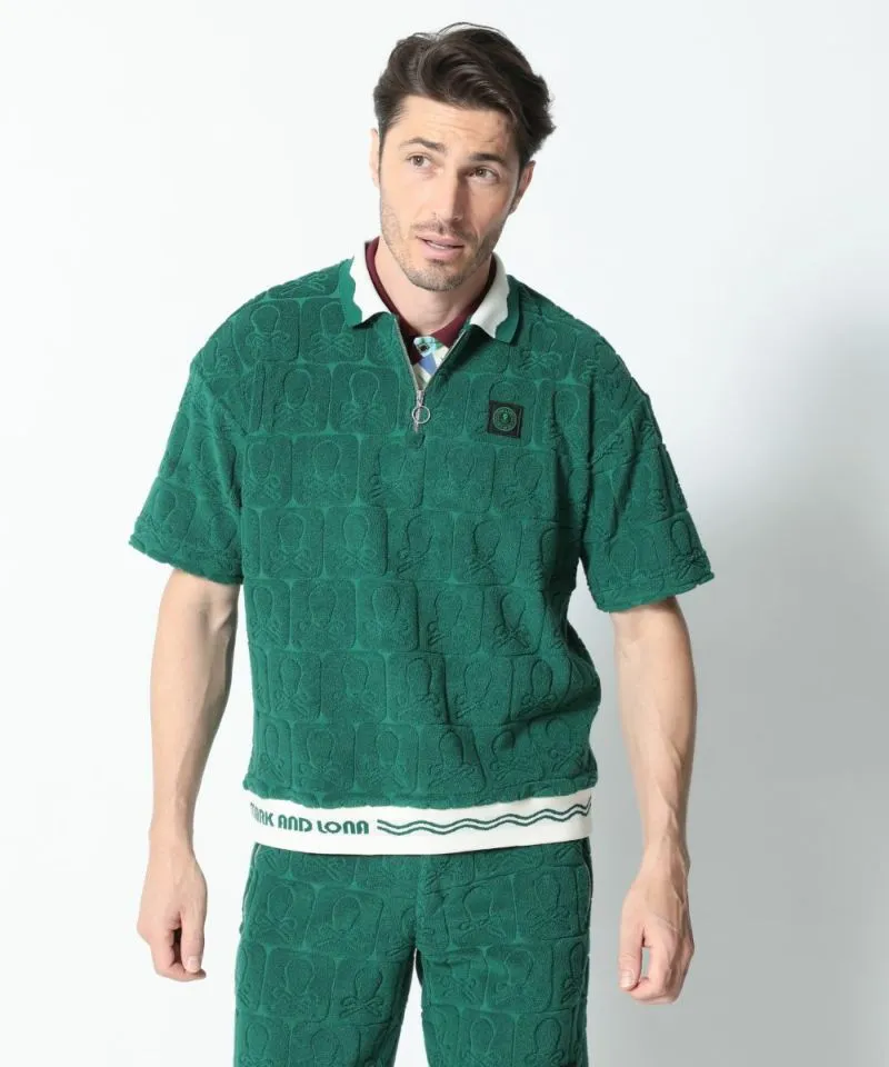 Herren Fader Pile Polo Grün