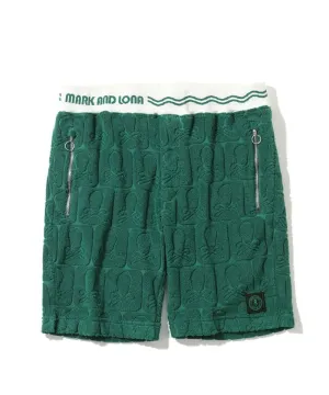 Herren Fader Pile Shorts Grün