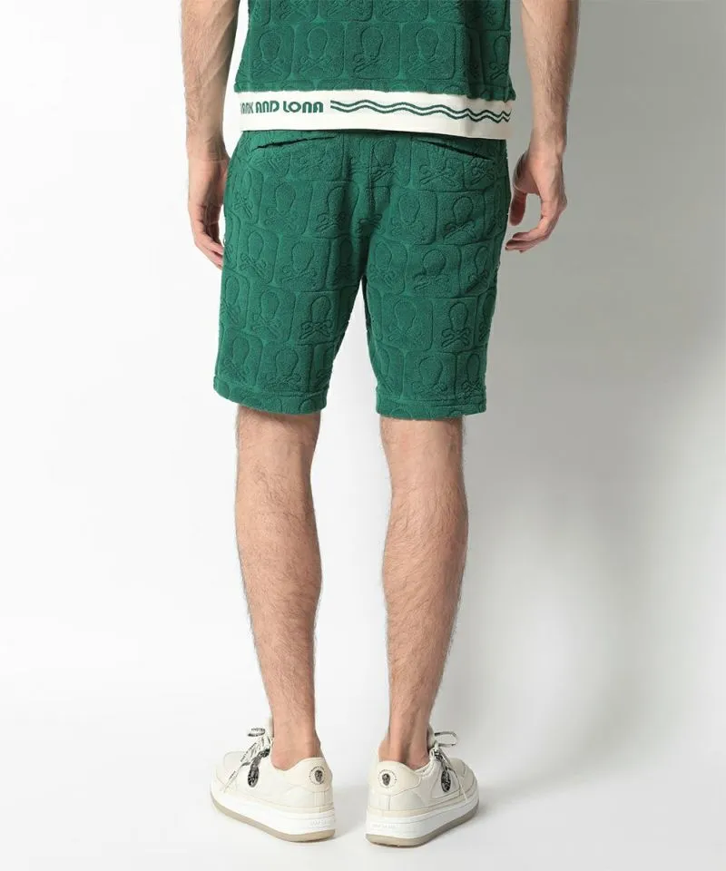 Herren Fader Pile Shorts Grün