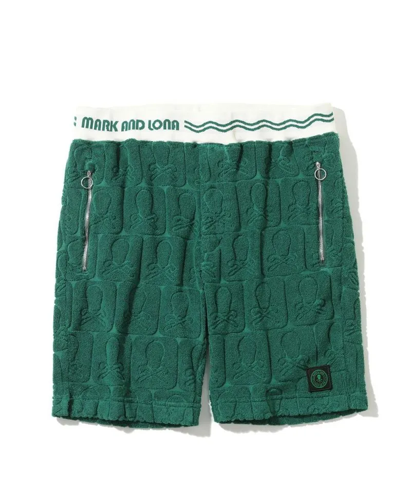 Herren Fader Pile Shorts Grün