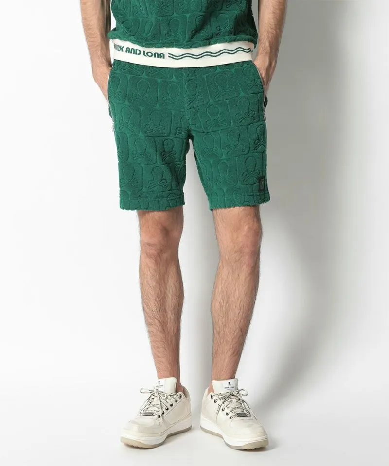 Herren Fader Pile Shorts Grün