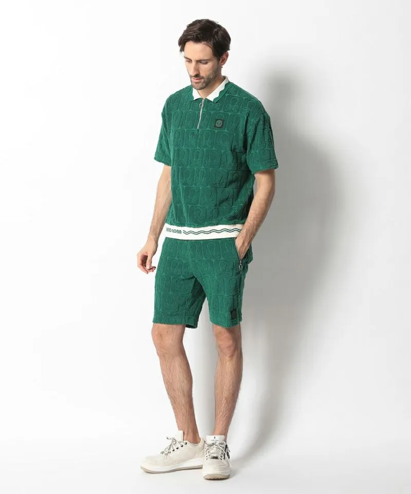 Herren Fader Pile Shorts Grün
