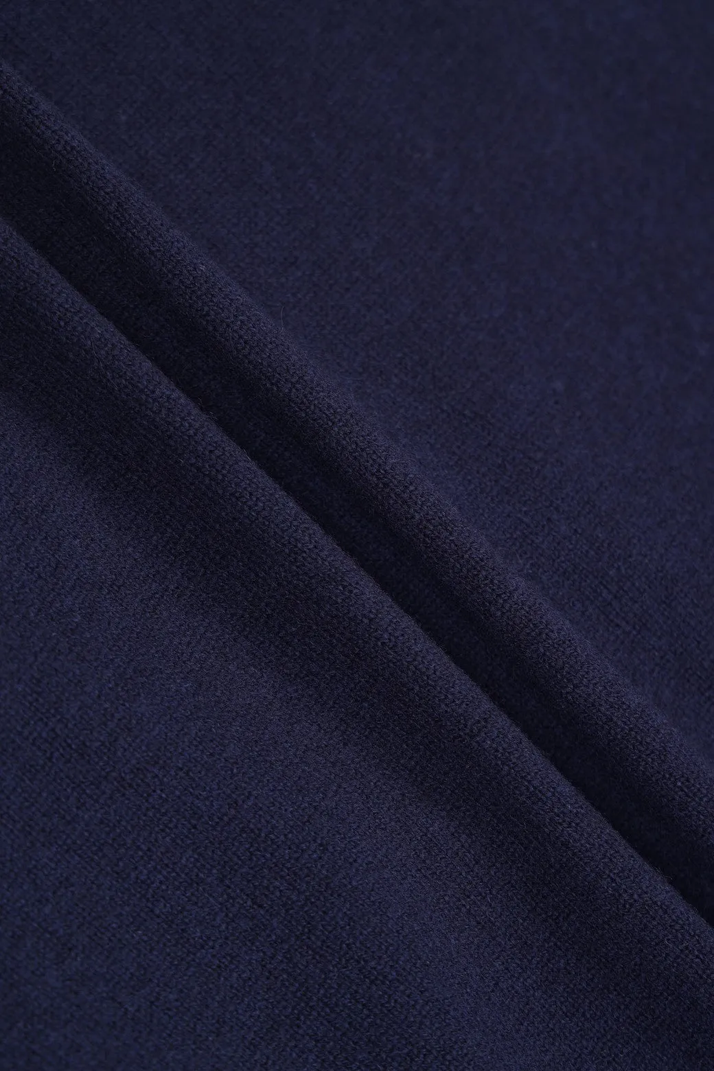Herren GG Kaschmir Rundhalspullover Marineblau