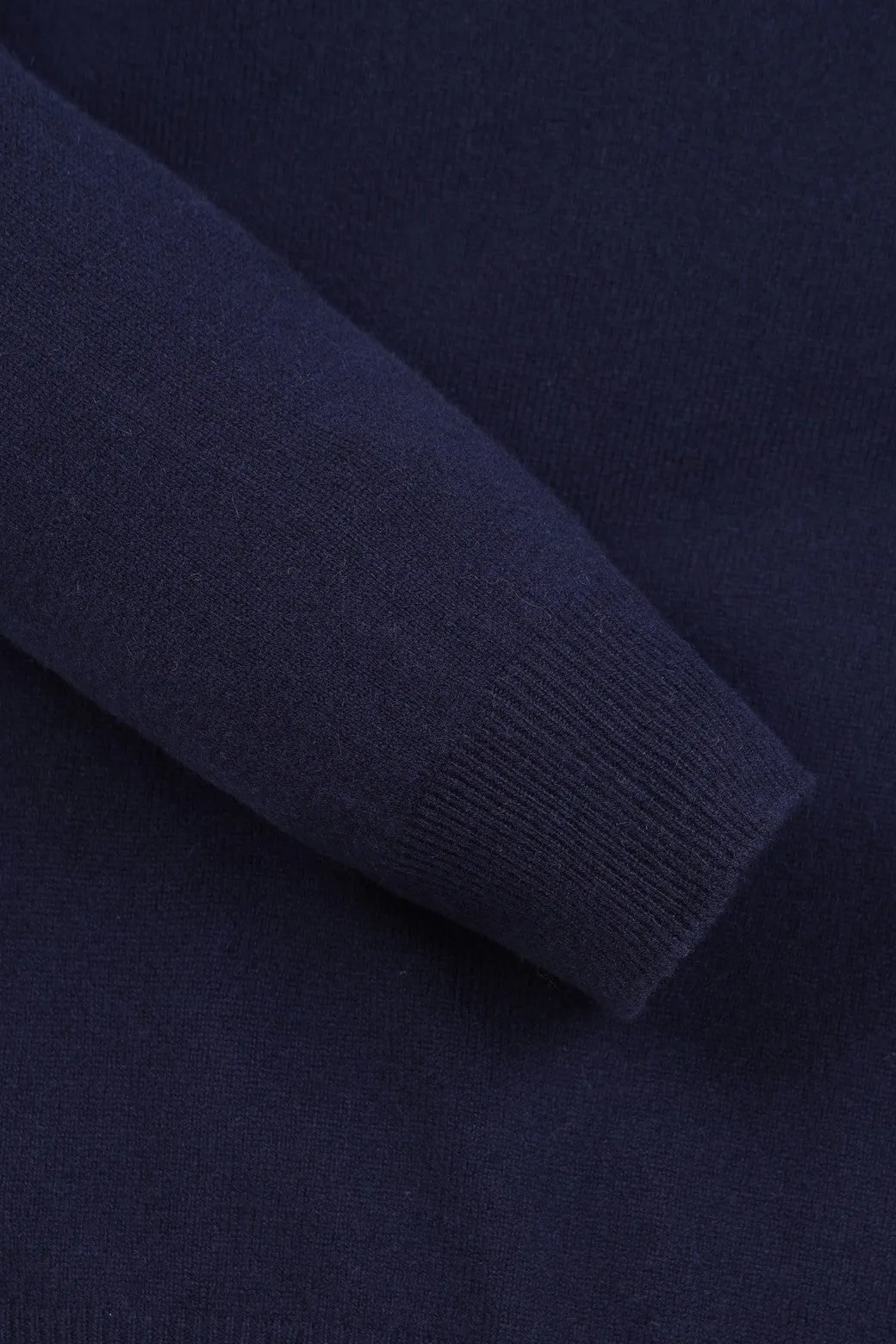 Herren GG Kaschmir Rundhalspullover Marineblau
