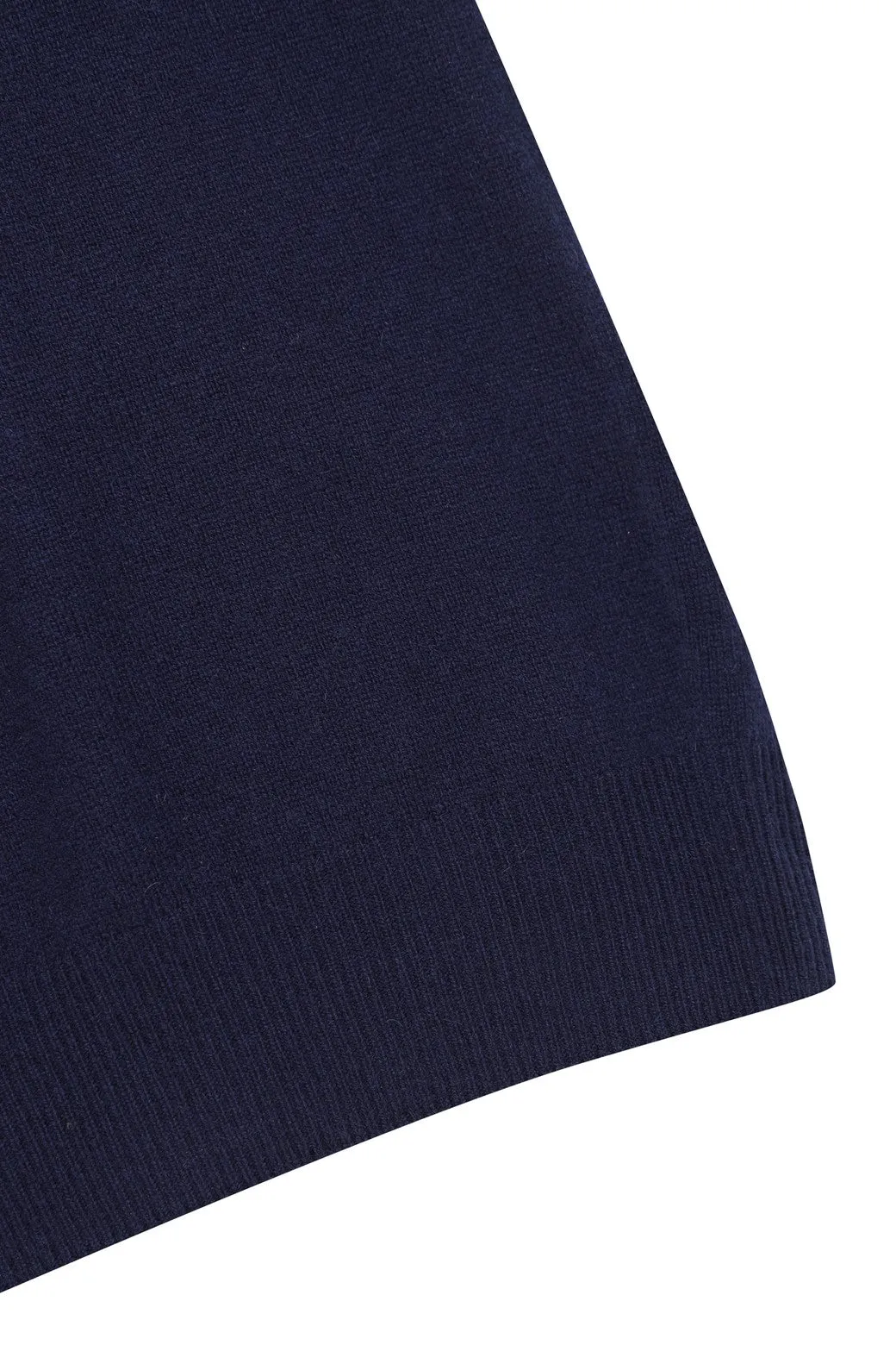Herren GG Kaschmir Rundhalspullover Marineblau