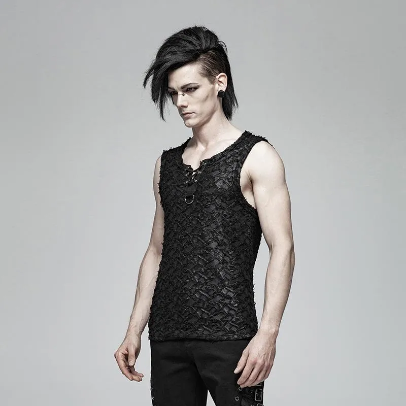 Herren Gothic Zerrissene Tanktops