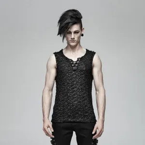 Herren Gothic Zerrissene Tanktops