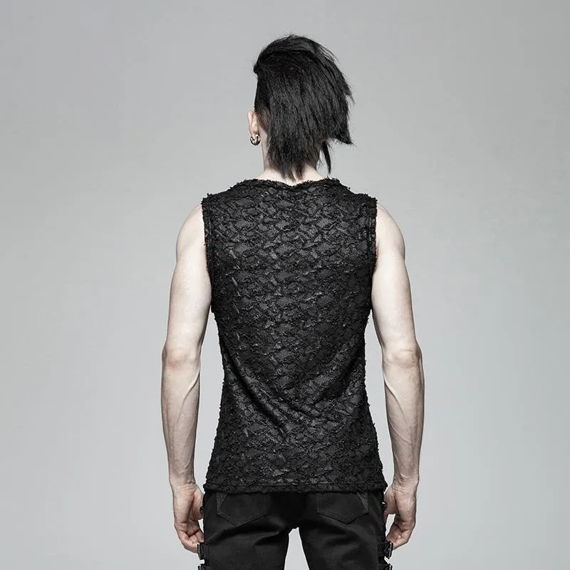 Herren Gothic Zerrissene Tanktops