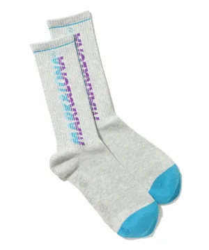 Herren High Crew Socken Grau
