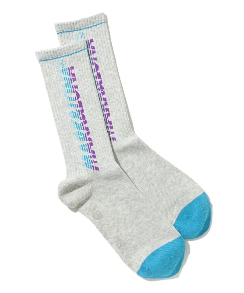 Herren High Crew Socken Grau