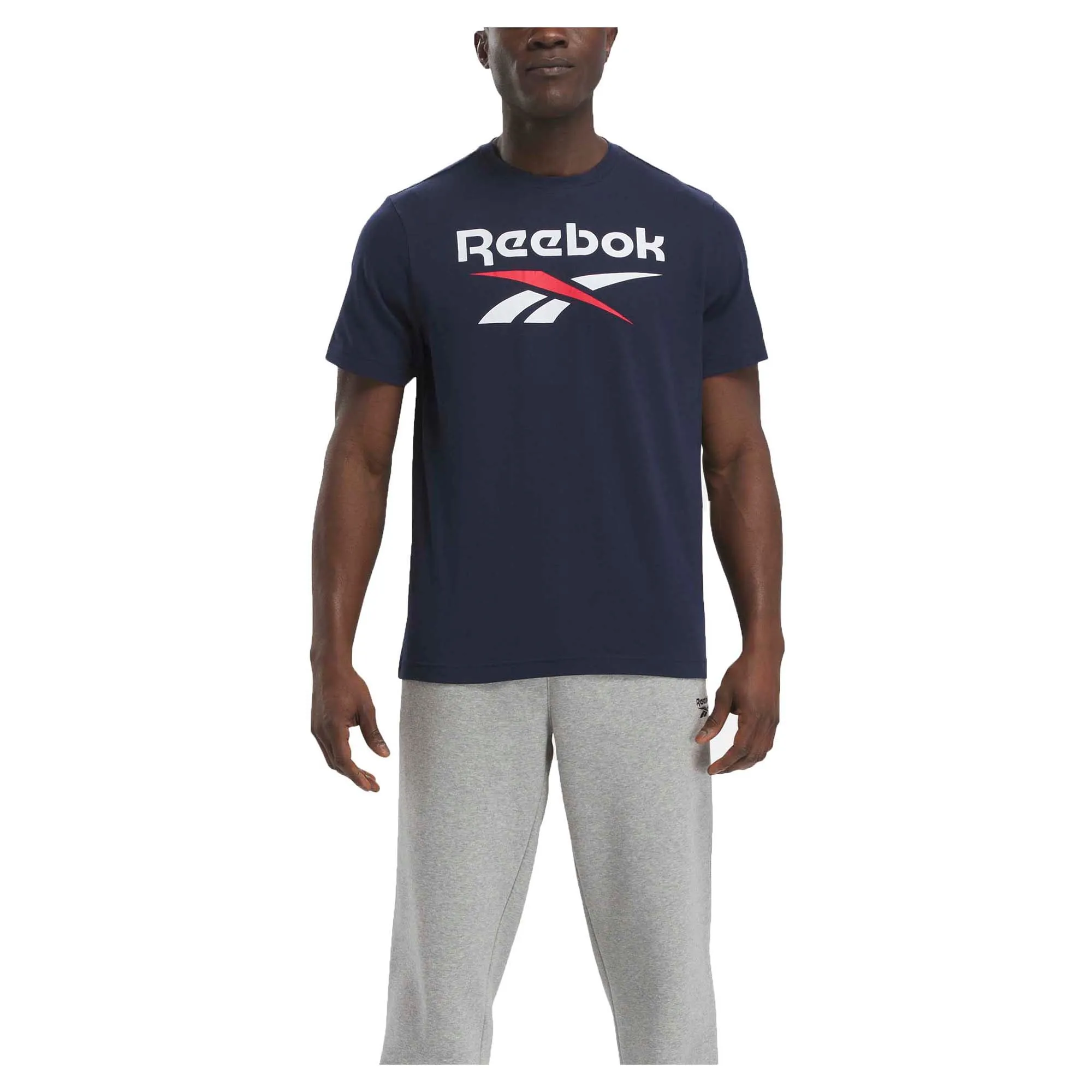 Herren Identity Stacked Logo T-Shirt