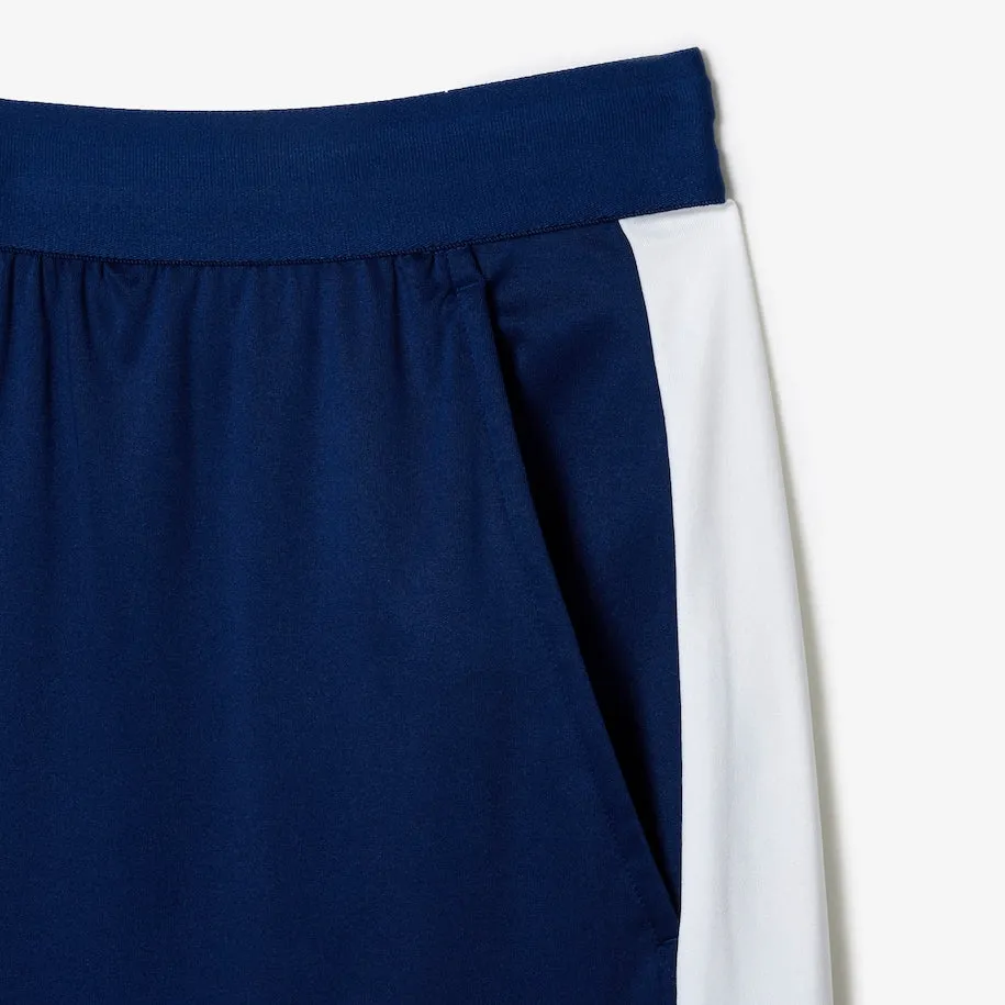 Herren Lacoste Tennis x Daniil Medvedev Regular Fit Shorts  Marineblau / Weiß