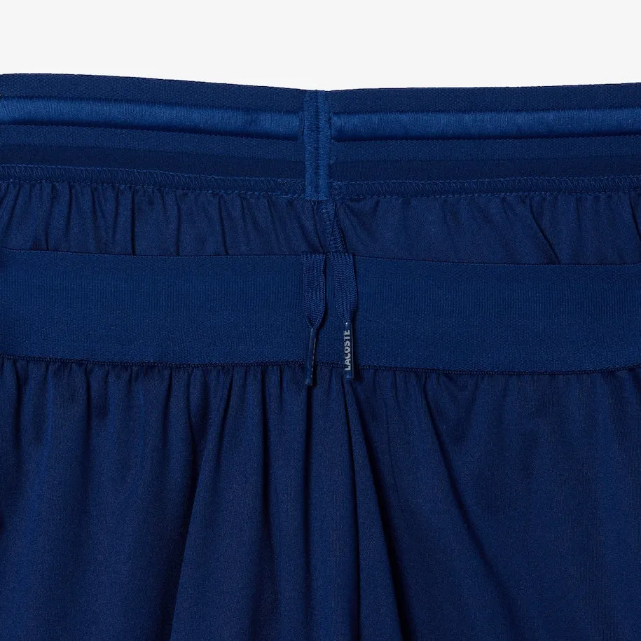 Herren Lacoste Tennis x Daniil Medvedev Regular Fit Shorts  Marineblau / Weiß