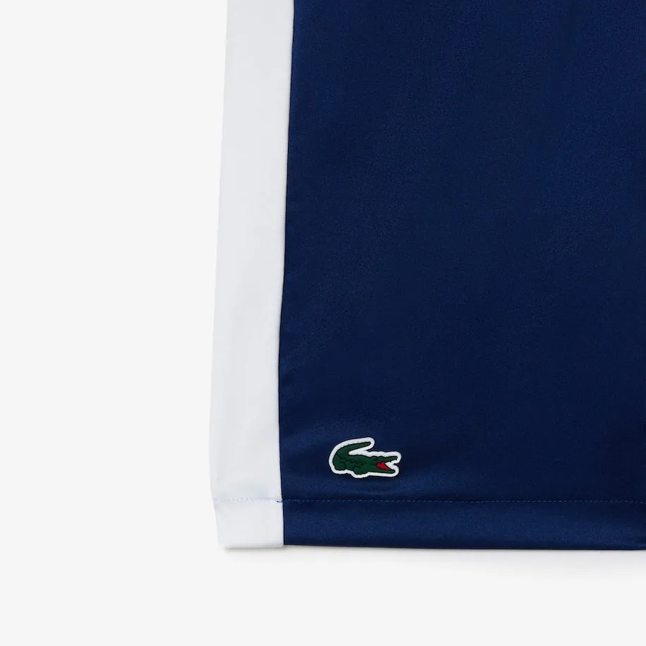 Herren Lacoste Tennis x Daniil Medvedev Regular Fit Shorts  Marineblau / Weiß