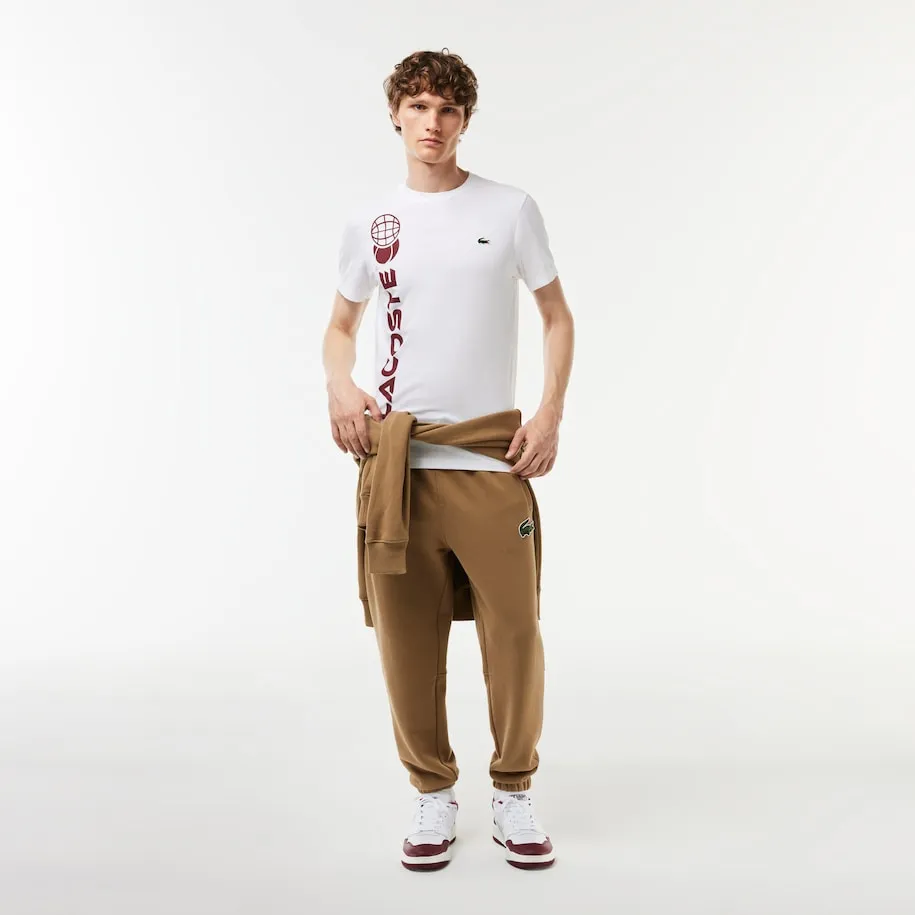 Herren Lacoste Tennis x Daniil Medvedev Regular Fit T-Shirt Weiß