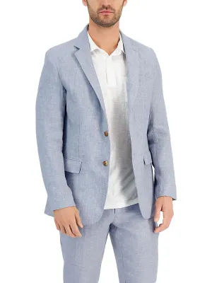 Herren Leinenanzug Separate Zweiknopf-Blazer
