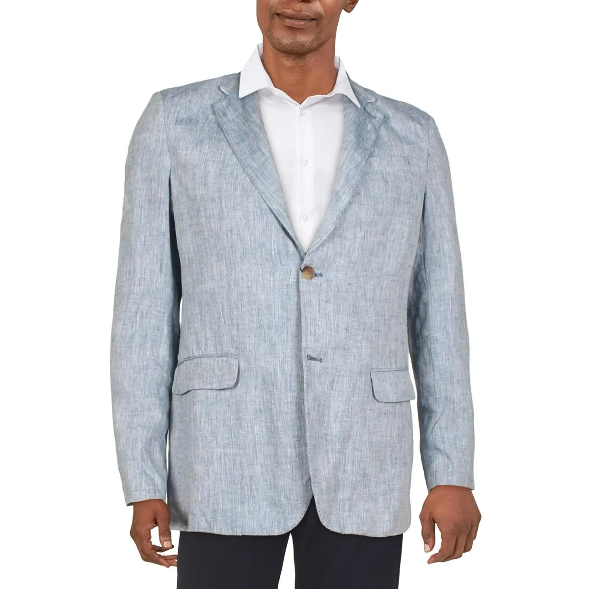 Herren Leinenanzug Separate Zweiknopf-Blazer