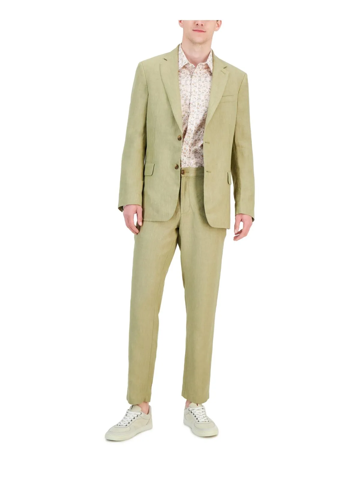 Herren Leinenanzug Separate Zweiknopf-Blazer