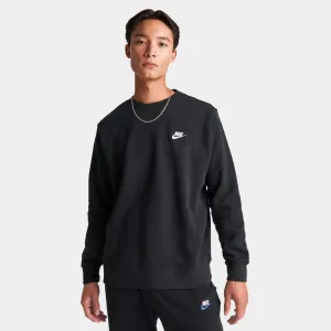 Herren Nike Nike Sportswear Club Fleece Crewneck Schwarz / Weiß