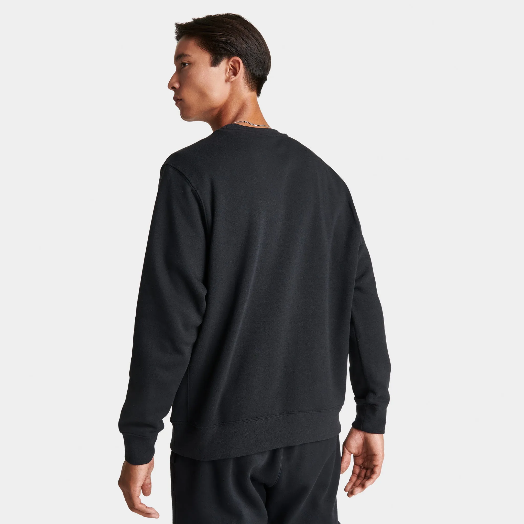 Herren Nike Nike Sportswear Club Fleece Crewneck Schwarz / Weiß