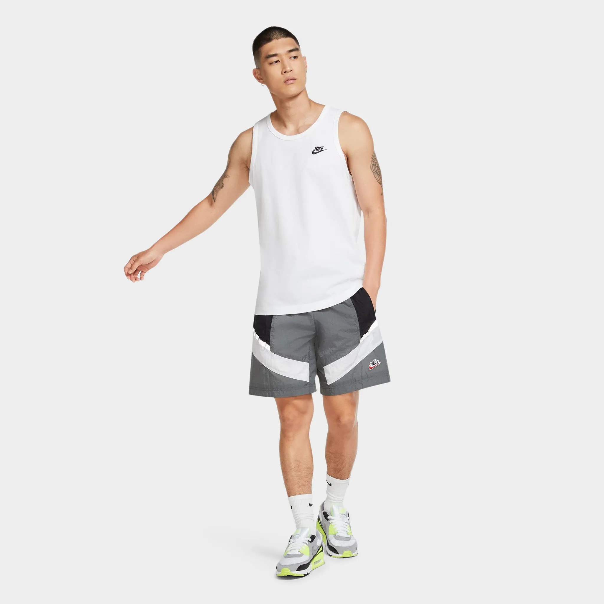 Herren Nike Nike Sportswear Club Tanktop Weiß / Schwarz