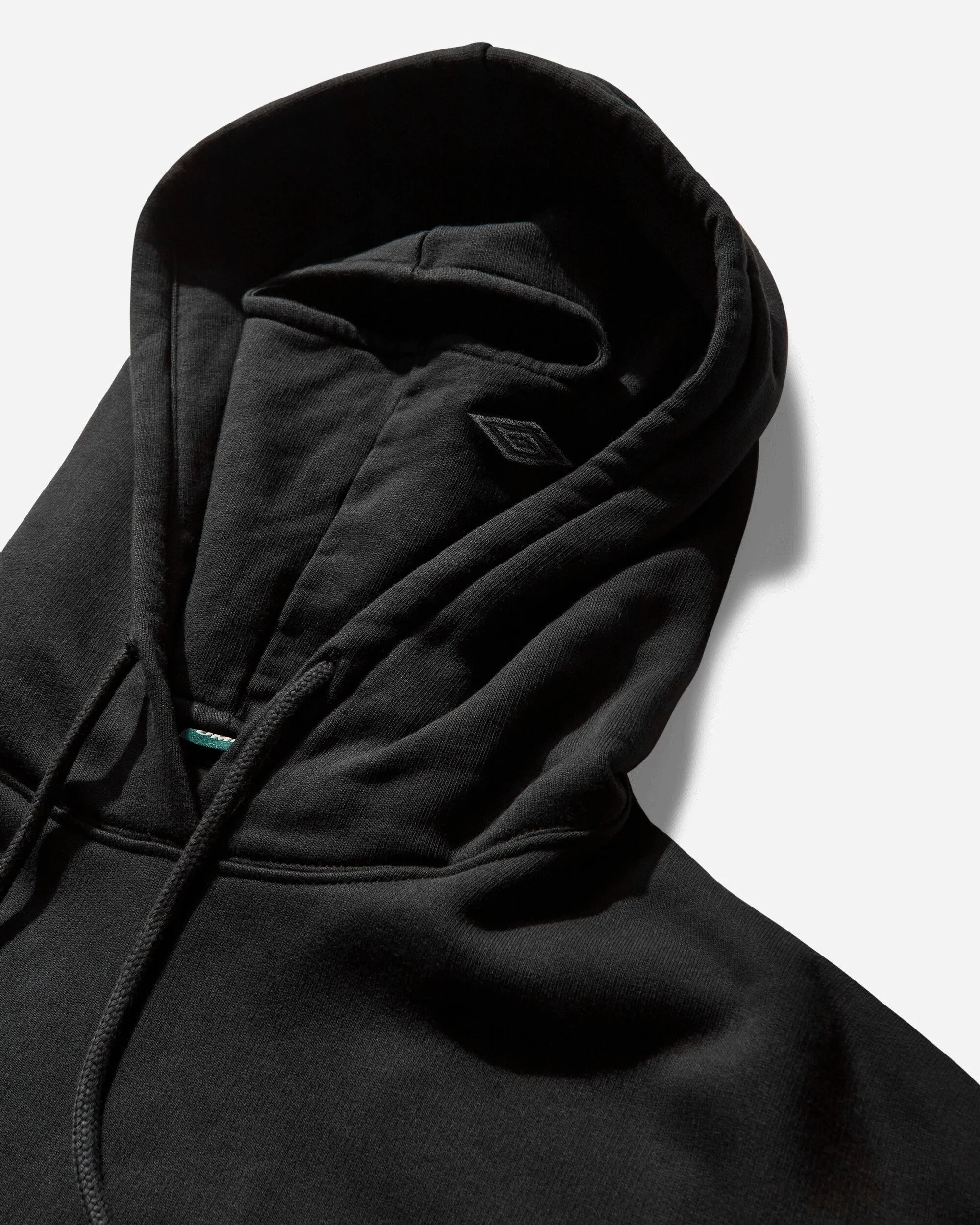Herren-Fußball-Maskenkapuzenpullover Gewaschen Schwarz