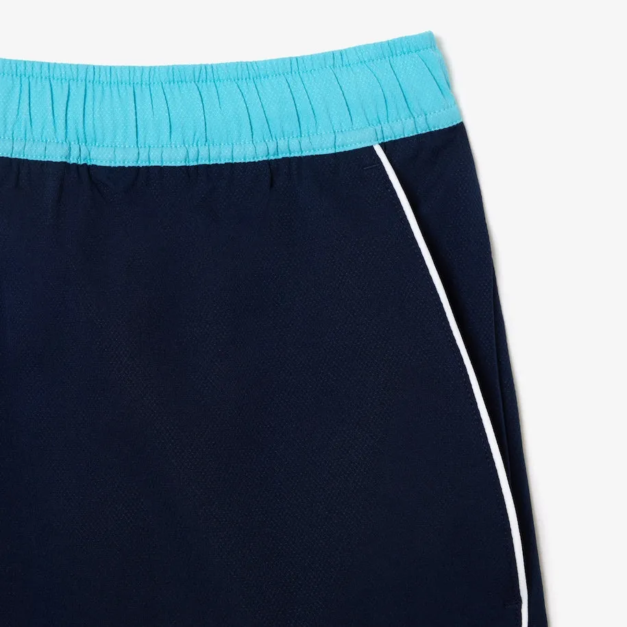 Herren Tennis-Shorts aus recyceltem Stoff mit Stretch in Marineblau