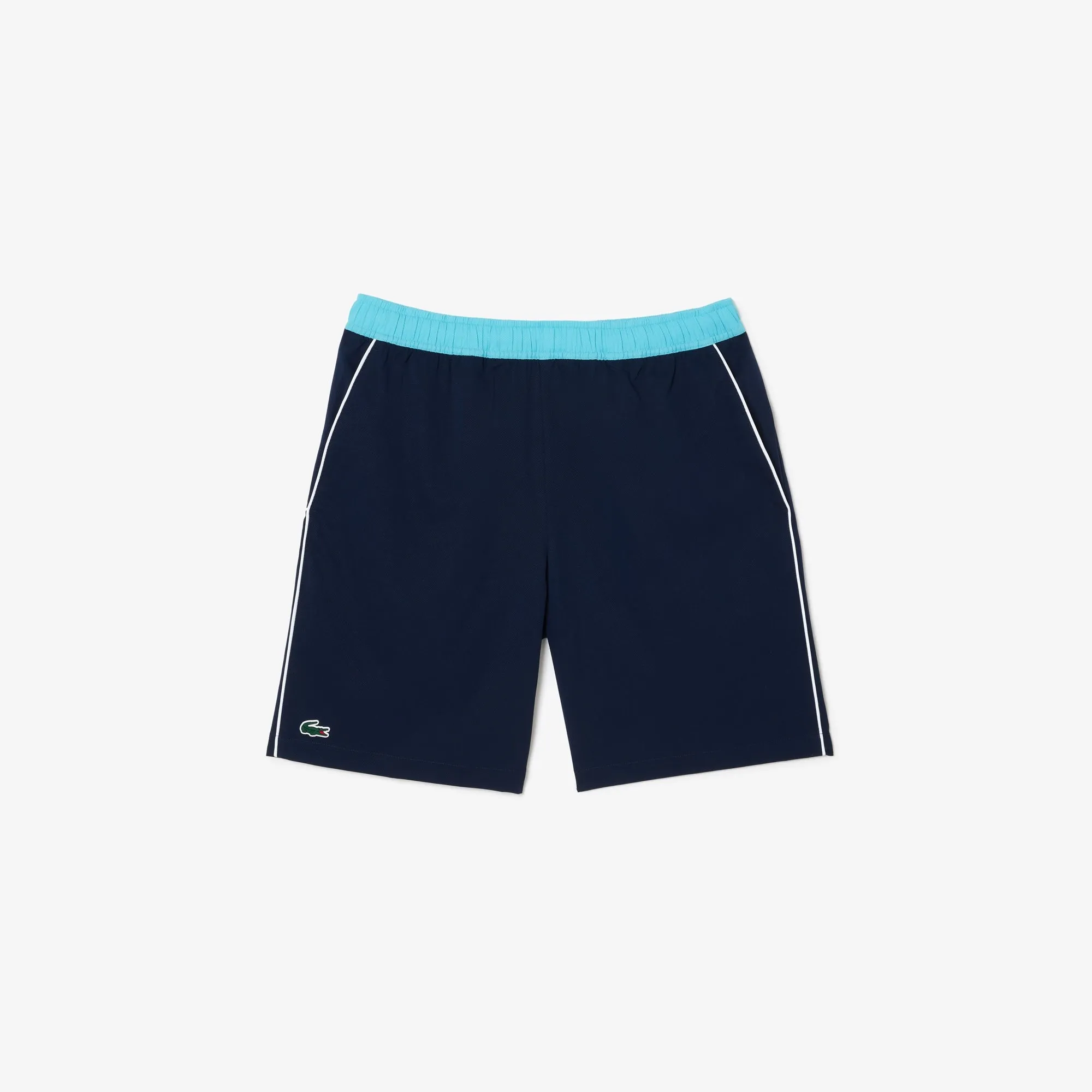 Herren Tennis-Shorts aus recyceltem Stoff mit Stretch in Marineblau