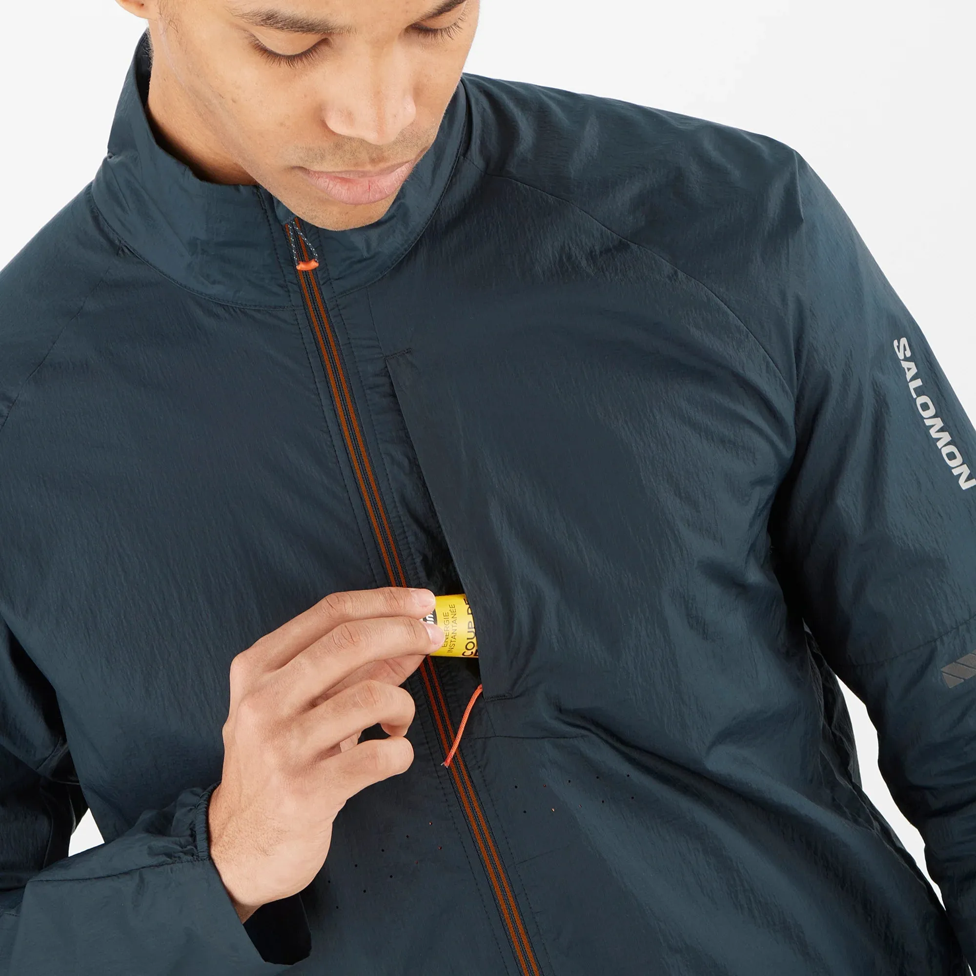 Herren Salomon Sense Flow Jacket Carbon/Carbon Columbia Kleidung