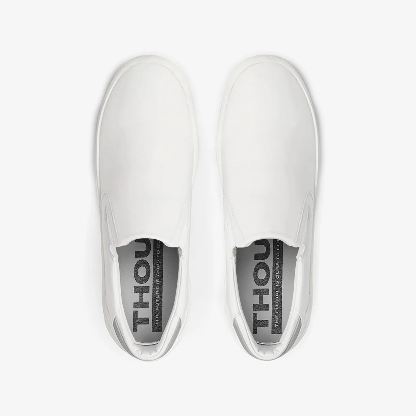 Herren Slip On | Weiß-Grau