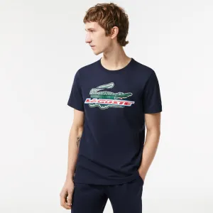 Herren SPORT Regular Fit Bio-Baumwolle T-Shirt Marineblau