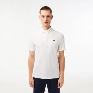 Herren Sport Polohemd mit strukturierter, atmungsaktiver Oberfläche in Weiß