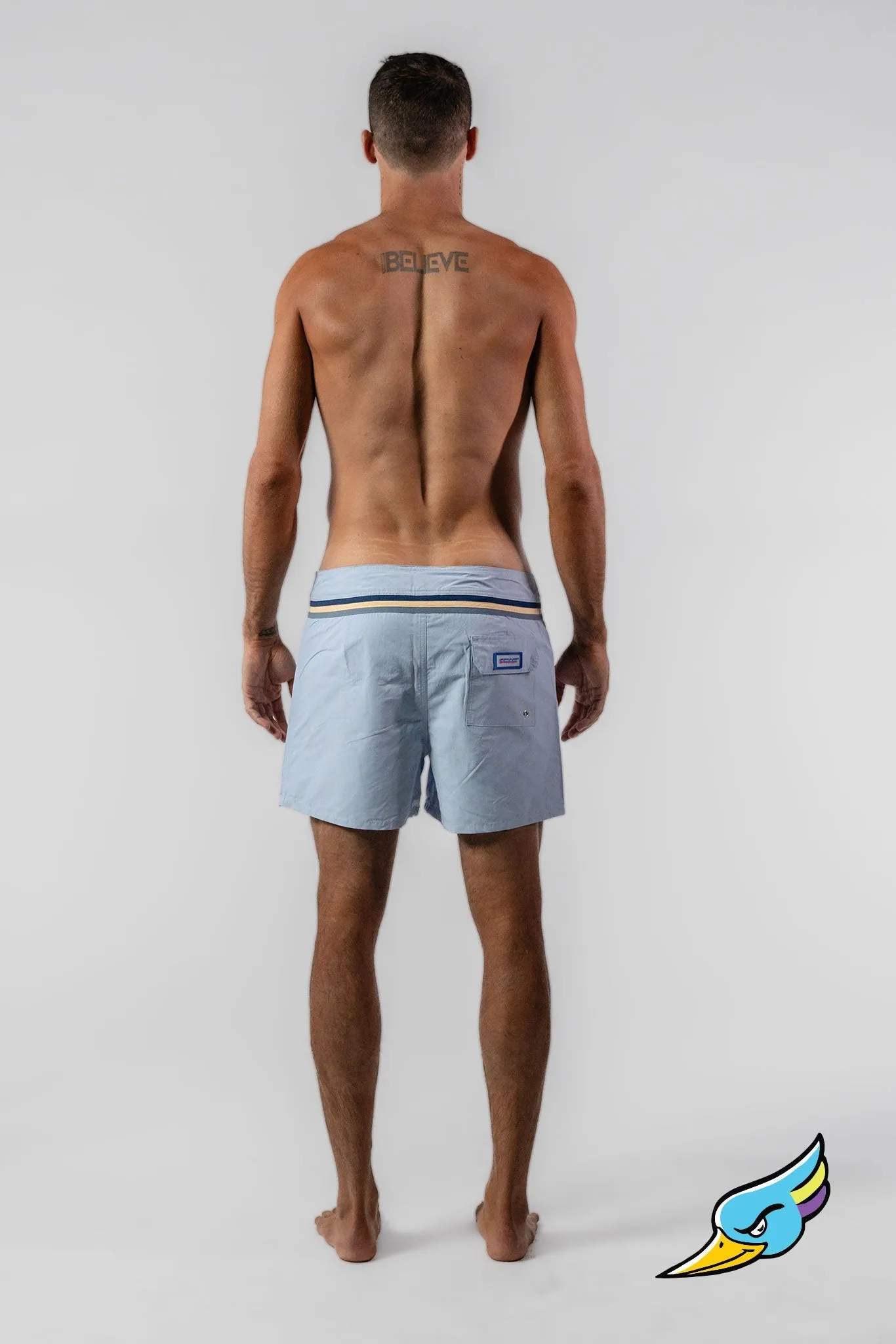HERREN SCHWIMMSHORTS HELLBLAU