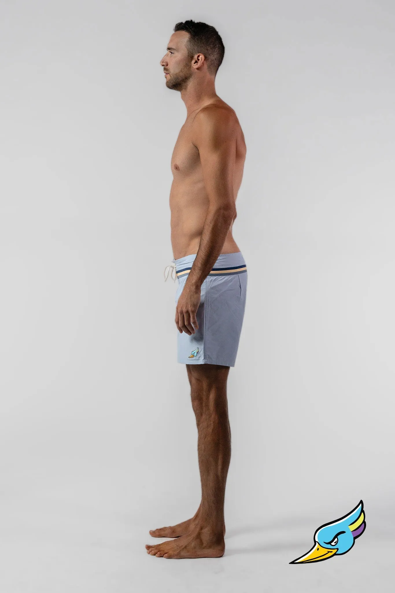 HERREN SCHWIMMSHORTS HELLBLAU