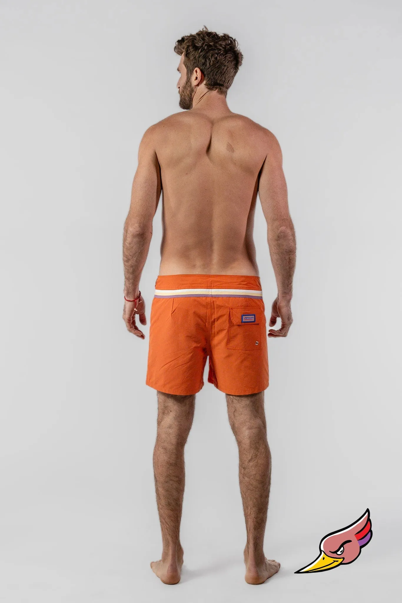 HERREN SCHWIMMSHORTS ORANGE